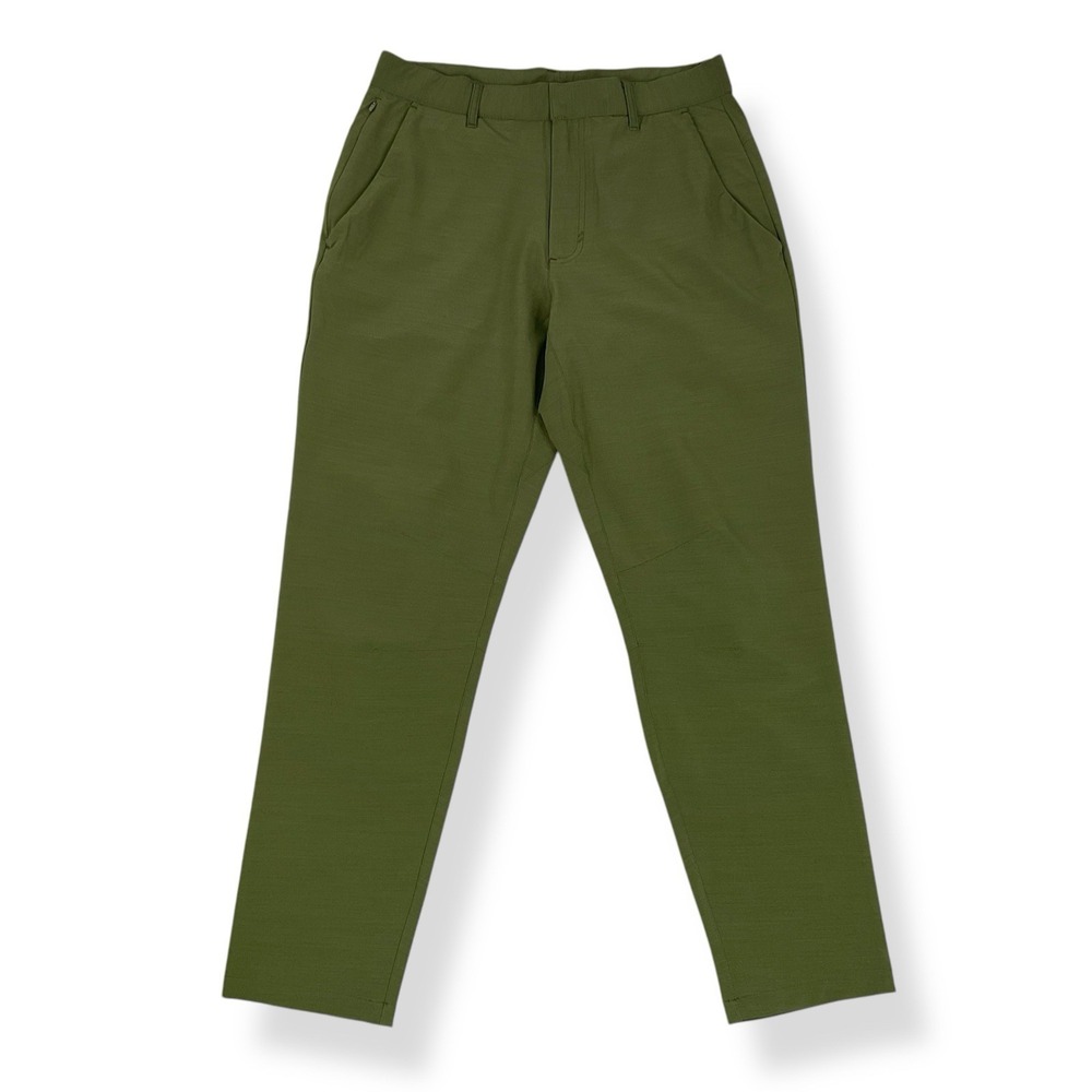 Fabletics The Only Pant Mens Medium 29x28.5‎ Green Slim Performance Stretch